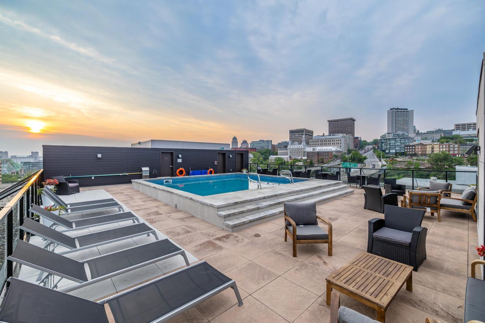 Le Downtown - Rooftop Pool And Gym Apartment Quebec City Exterior photo